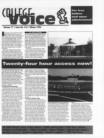The College Voice, 1996, No. 134