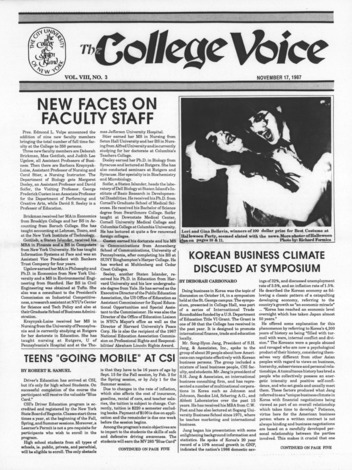 The College Voice, 1987, No. 84