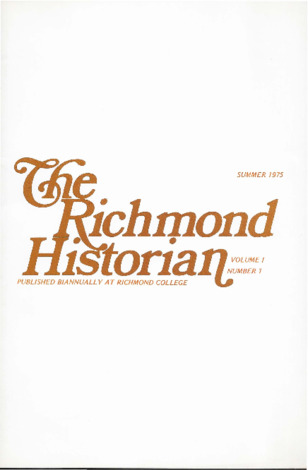 The Richmond Historian, Summer 1975