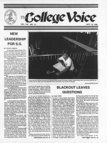 The College Voice, 1988, No. 92