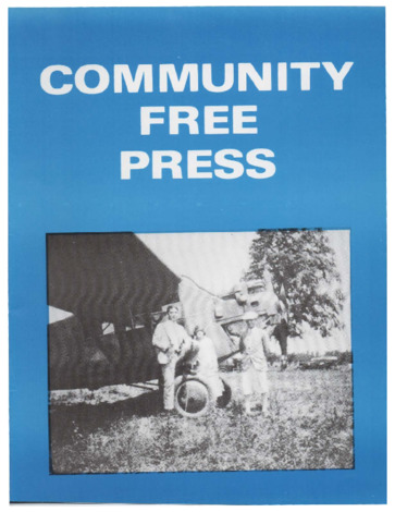 Community Free Press, Vol. I No. 1