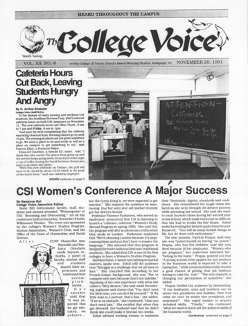 The College Voice, 1991, No. 104