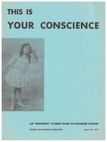 This is Your Conscience: An Unofficial Student Guide to Richmond College