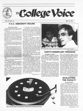 The College Voice, 1987, No. 80
