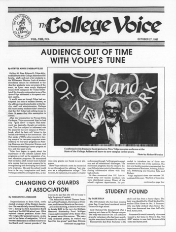 The College Voice, 1987, No. 83